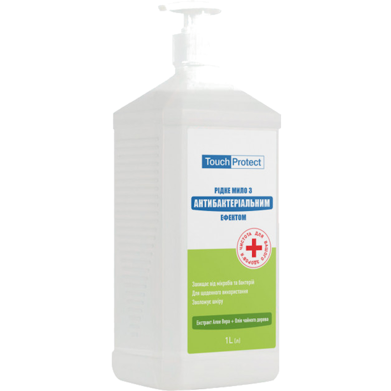 Мило рідке Touch Protect (4823109402034) з антибактеріальним ефектом, 1 л